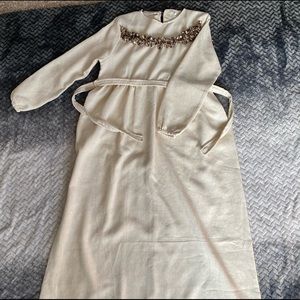 Velor fabric maxi dress